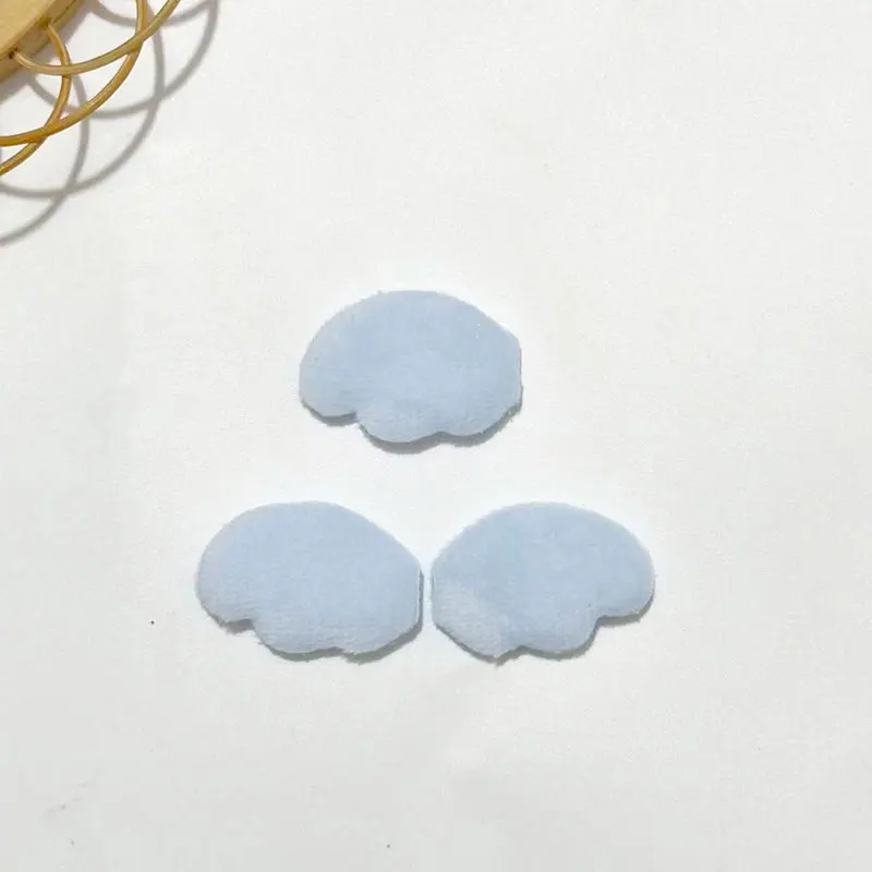 100 Stück 3cm Doppelseitige Filz-Engelsflügel, Gepolsterte Applikationen für DIY-Bastelbedarf, Puppen-Haarspangen & Dekorationszubehör – Detail 8