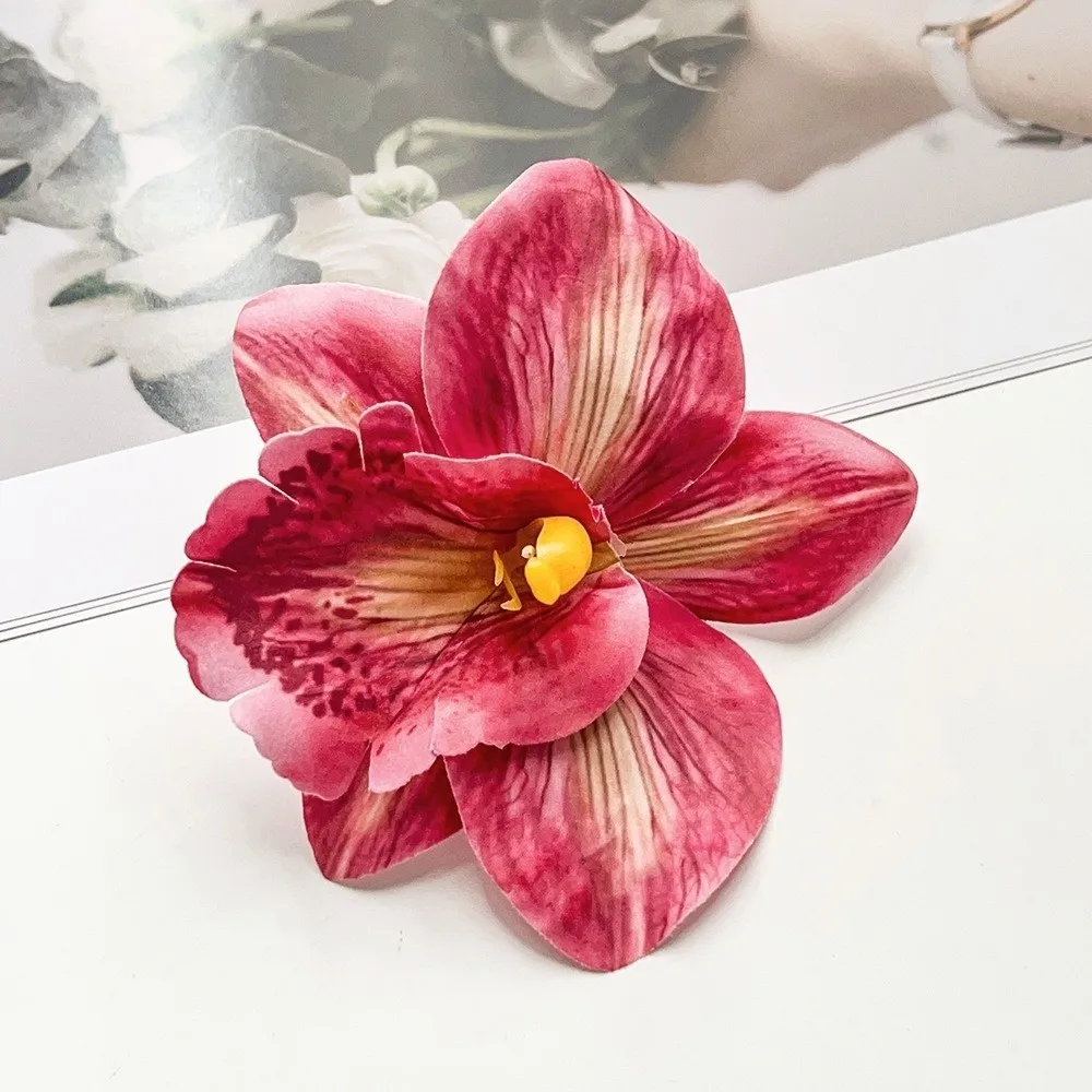 Artificial Magnolia Flower Hair Clip description 2