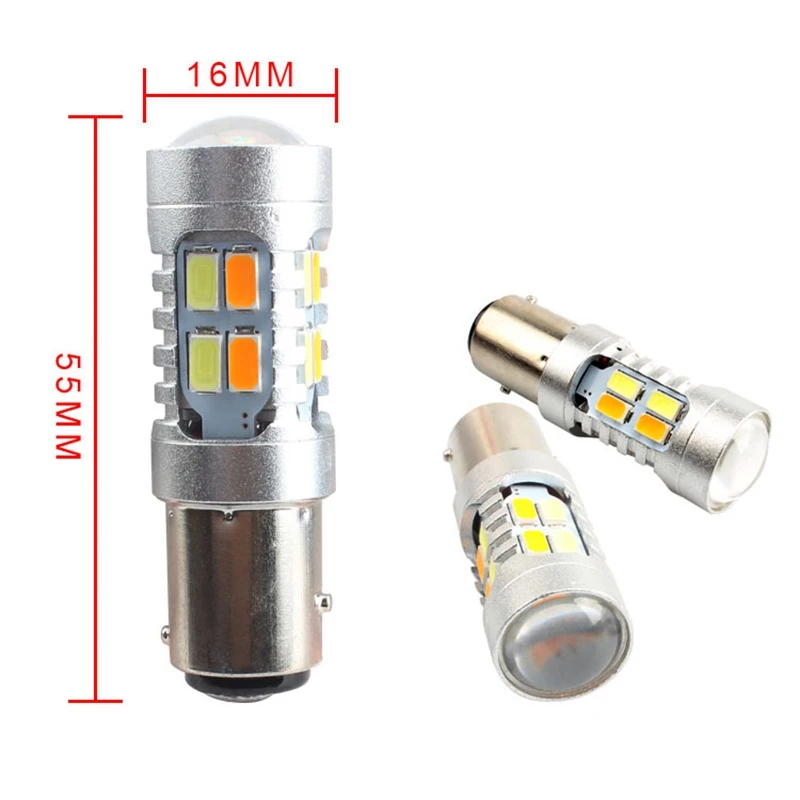 1157 BAY15D 5630 5730 20 SMD White Amber Foldback LED Bulb Turn Signal Light 12V