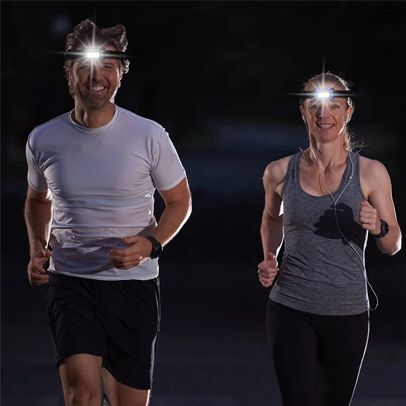 

ABUP-60 шт. светодиодный фонарик для взрослых и детей уличный фонарик фары с регулируемой повязкой на голову водонепроницаемый