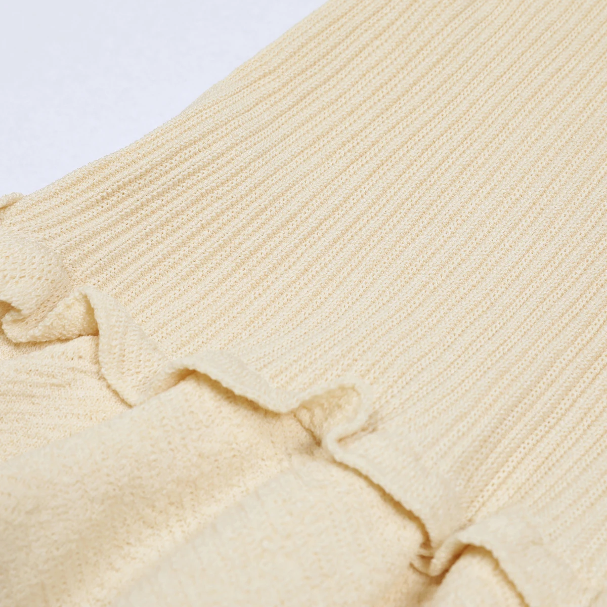 صيف جديد الموضة مزاجه التنقل الاجتماعي نمط سليم صالح التلبيب قصيرة الأكمام كشكش حافة محبوك تي شيرت علوي + تنورة مجموعة