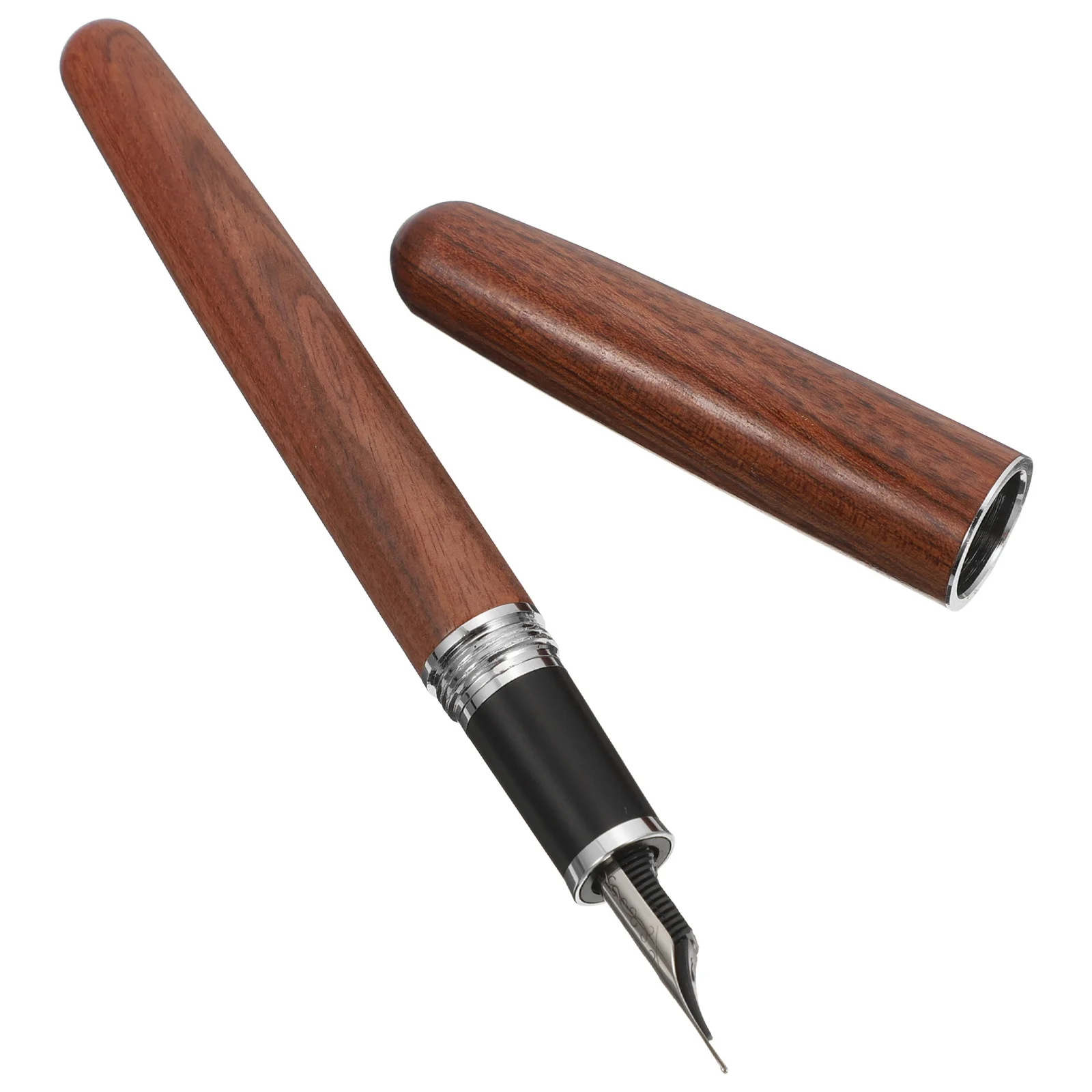 

Rosewood Calligraphy Fountain Pen Metal Wood Mini Pen Ergonomic Compact Design Portable Writing Gift Student Office