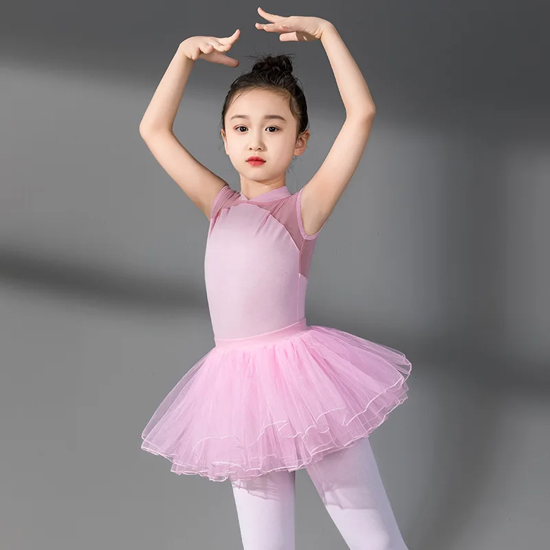 Children's Ballet Leotards Skirt Set Ballerina Dance Wear Ballet Tutu Costume Practice Uniform Gymnastics Leotards for Girls New