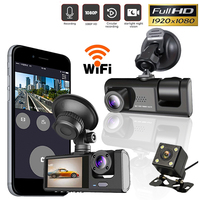 Car DVR Dash Cam WiFi Vehicle Dash Camera Dual Lens 1080P Rear View Auto Video Recorder Night Vision Parking Monitor G-sensor