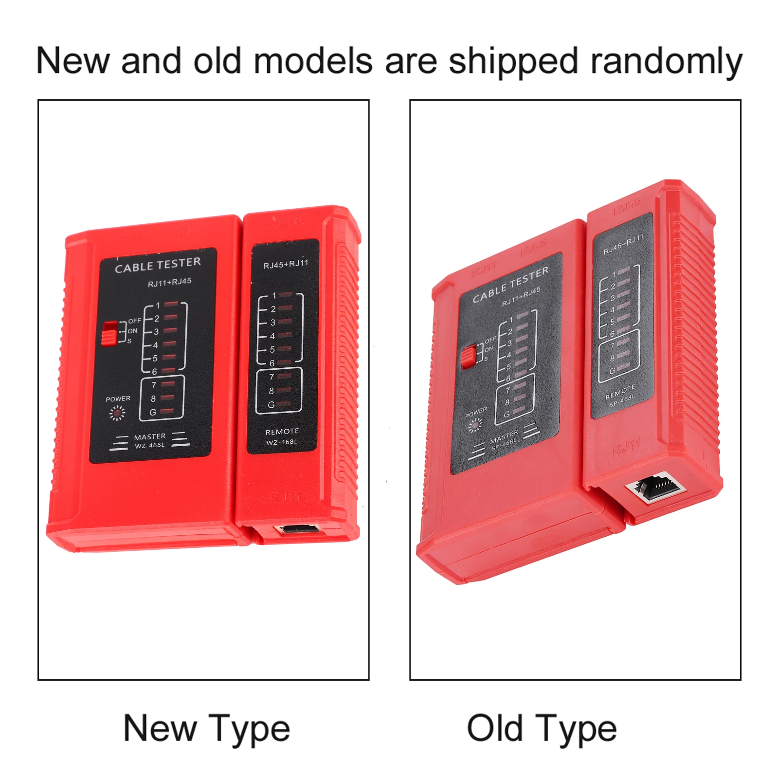 كابل اختبار LAN شبكة اختبار سلك اختبار أداة WZ-468 RJ45 و RJ11 شبكة كابل اختبار إيثرنت LAN أداة اختبار الشبكة