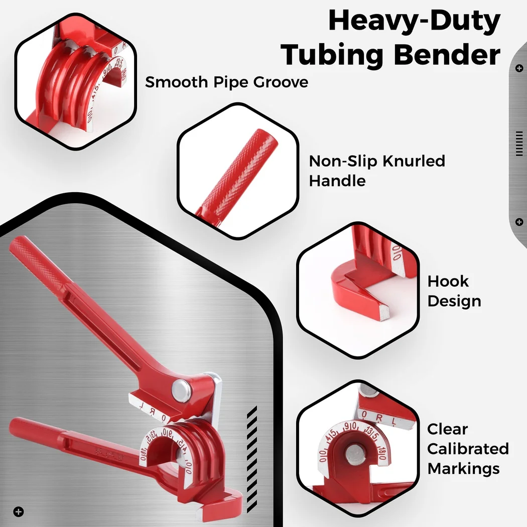 Pipe Bender 3-In-1 Tube Bender Tubing Bender For 1/4\