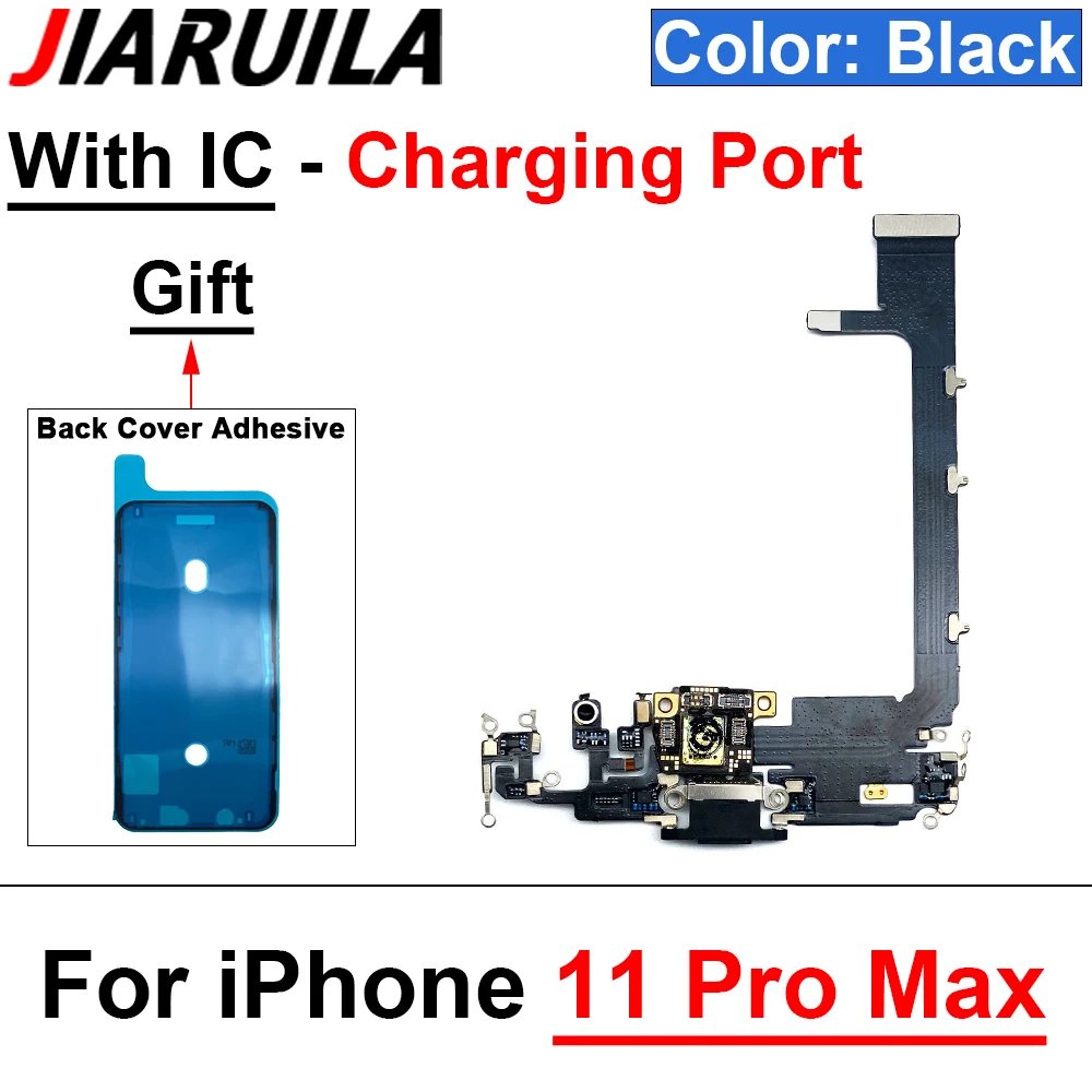 Cavo flessibile per porta caricatore USB da 1 pz per Iphone 11 Pro Max 14 Plus 12 Pro Connettore per caricabatterie dock con microfono flessibile