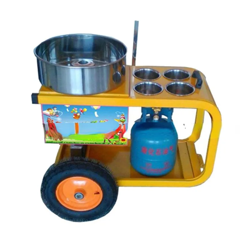 Commercial battery operated artificial flowers cotton candy floss machine for sale