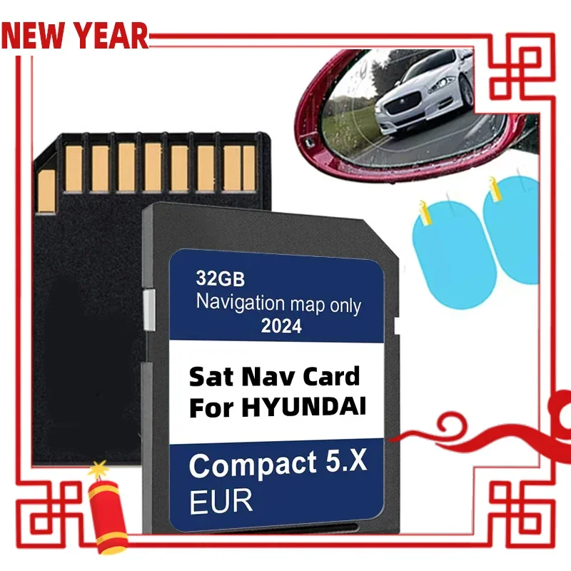 

32GB Sat Nav GEN5 Navigation Maps EU UK Update 2024 SD Memory Card for Hyundai Compact 5.X i10/i20/i30/i40/Kona/Santa/Tucson