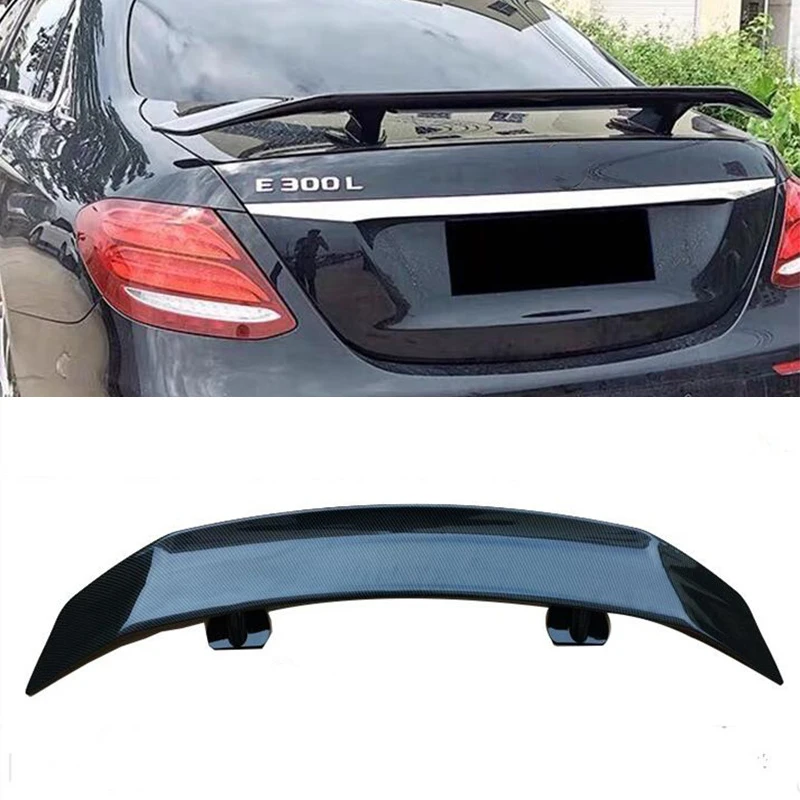 CEYUSOT For Trunk Universal Spoiler Accessories Mercedes-Benz E-Class W212 W213 Sedan ABS Material Rear Lip Wing Tail Body Kit