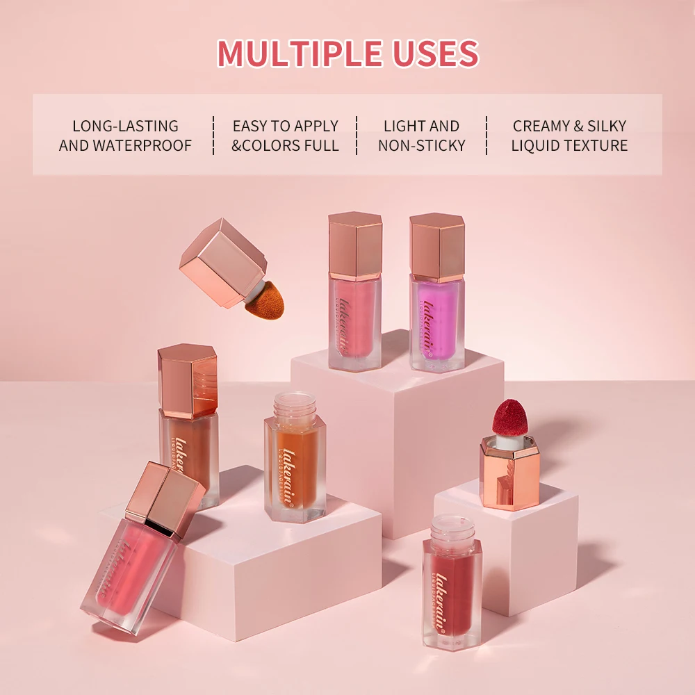 Blush liquide multi-usage pour les joues, crème douce longue durée, fard à barrage pour le visage imperméable, cosmétiques de finition Dewy, teinte Jules