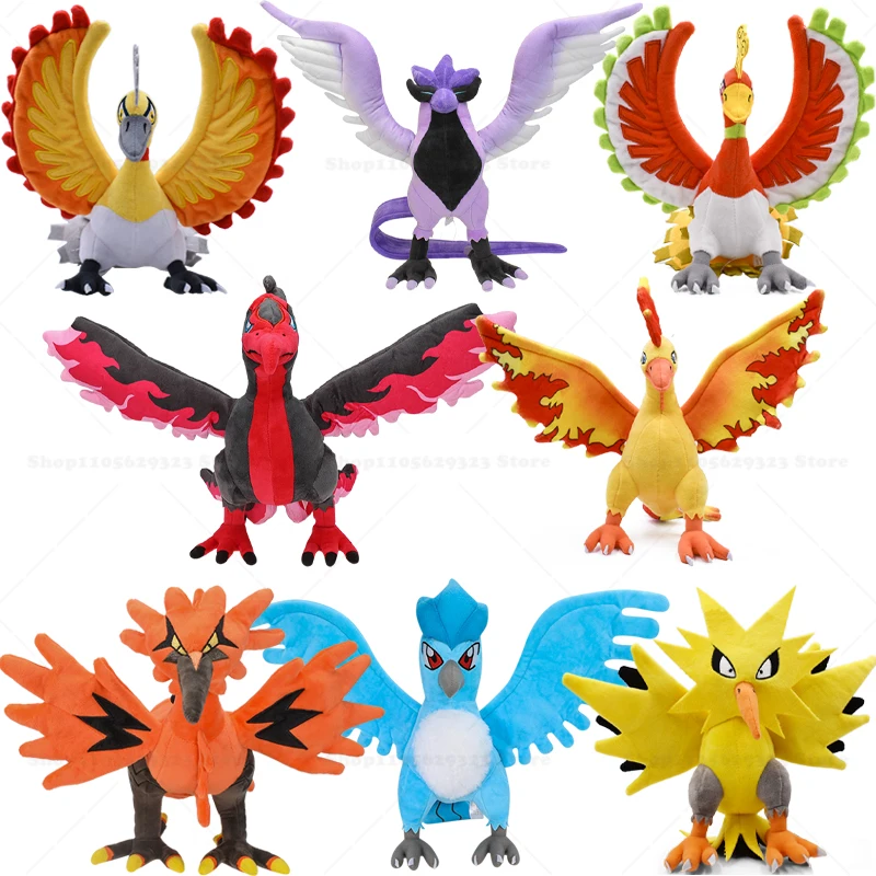 colecao-de-pelucias-de-passaros-lendarios-pokemon-ho-oh-lugia-moltres-articuno-zapdos-lunala-brilhante-brinquedo-de-anime-presente-de-natal-para-colecionadores