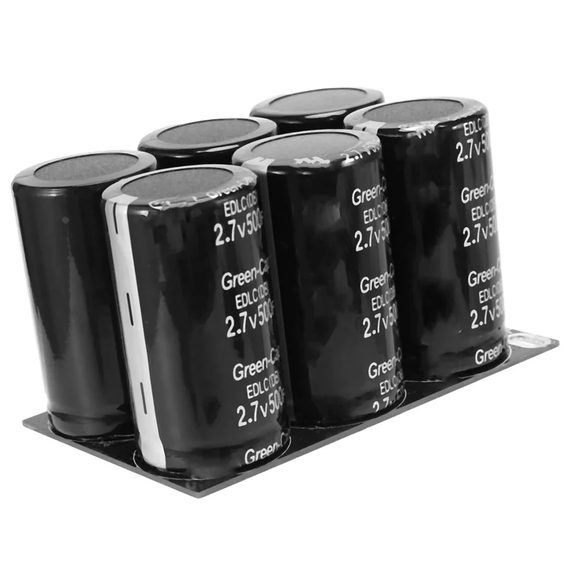 

Farad Capacitor 2.7V 500F with Protective Plate Capacitors