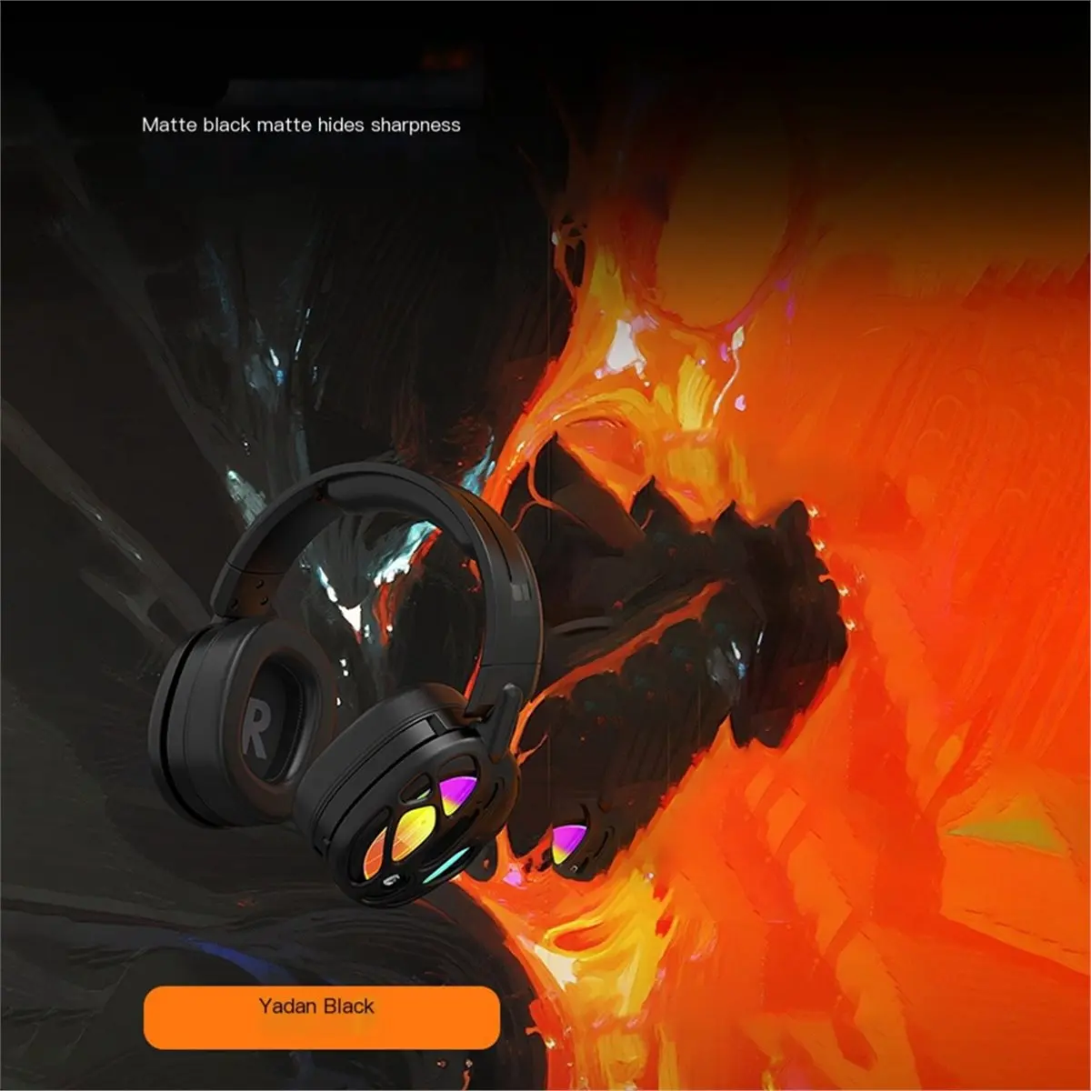 ■★New Arrival Fashion  Gamwing Hi8 RGB Gaming Headset with Mic over-Ear Headphones 7.1 Surround Sound PC for PC Gaming 4 EQ A