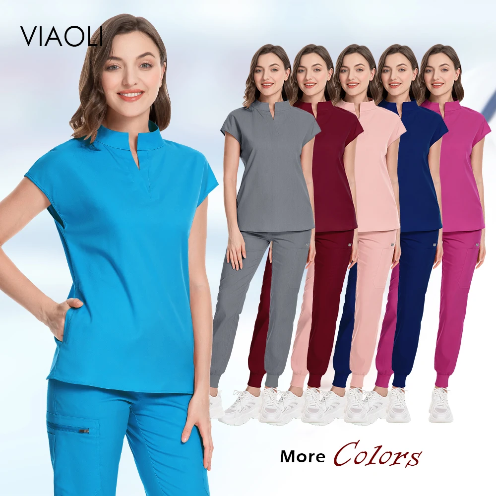 

Medical Dental Doctors Scrubs Uniforms Sets Multicolor Workwear Suit Wholesale Nursing Medical Scrub Women Pharmacy Work Clothes