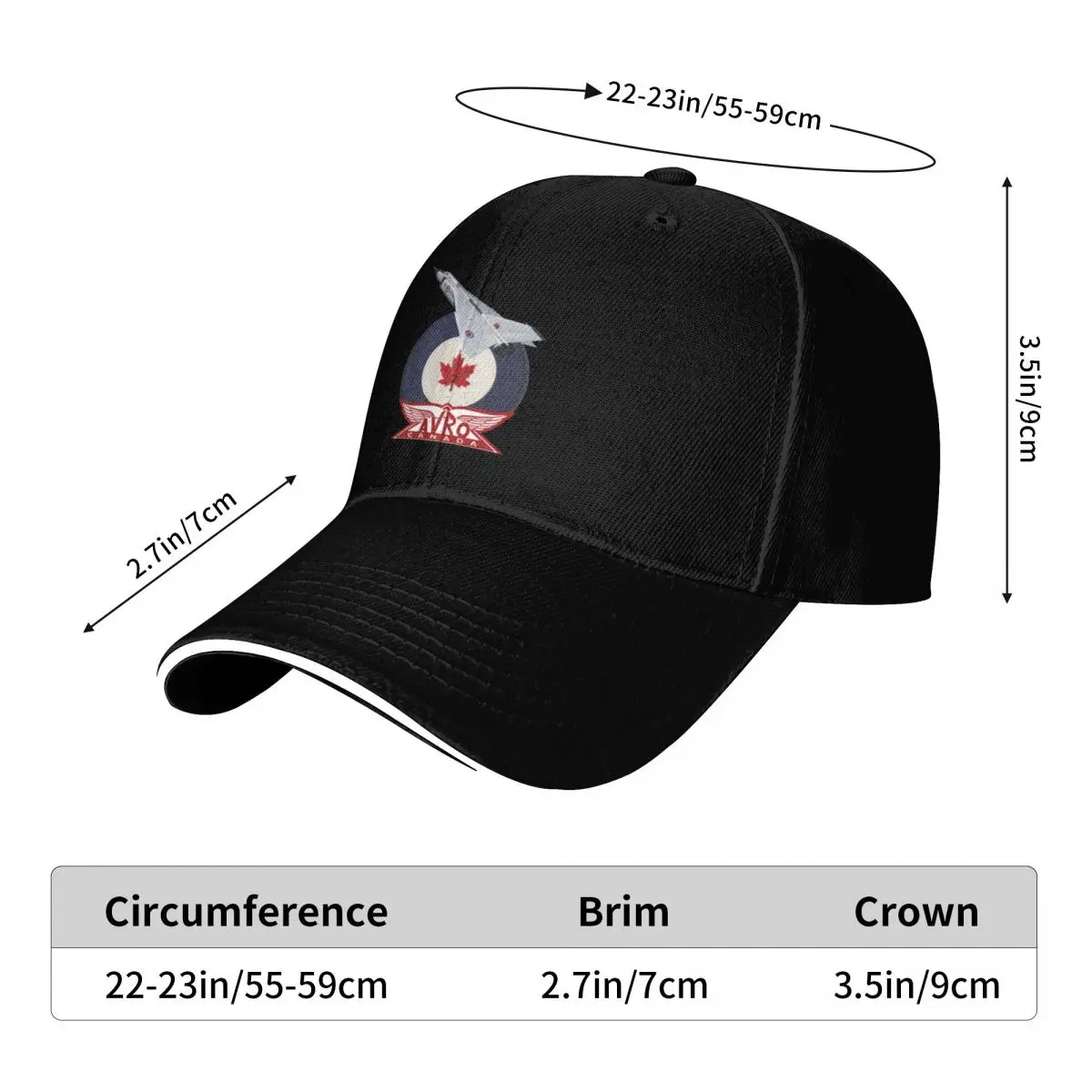 Avro Arrow Avro Canada Baseball Cap Sunhat luxury woman cap Women's Golf Wear Men's