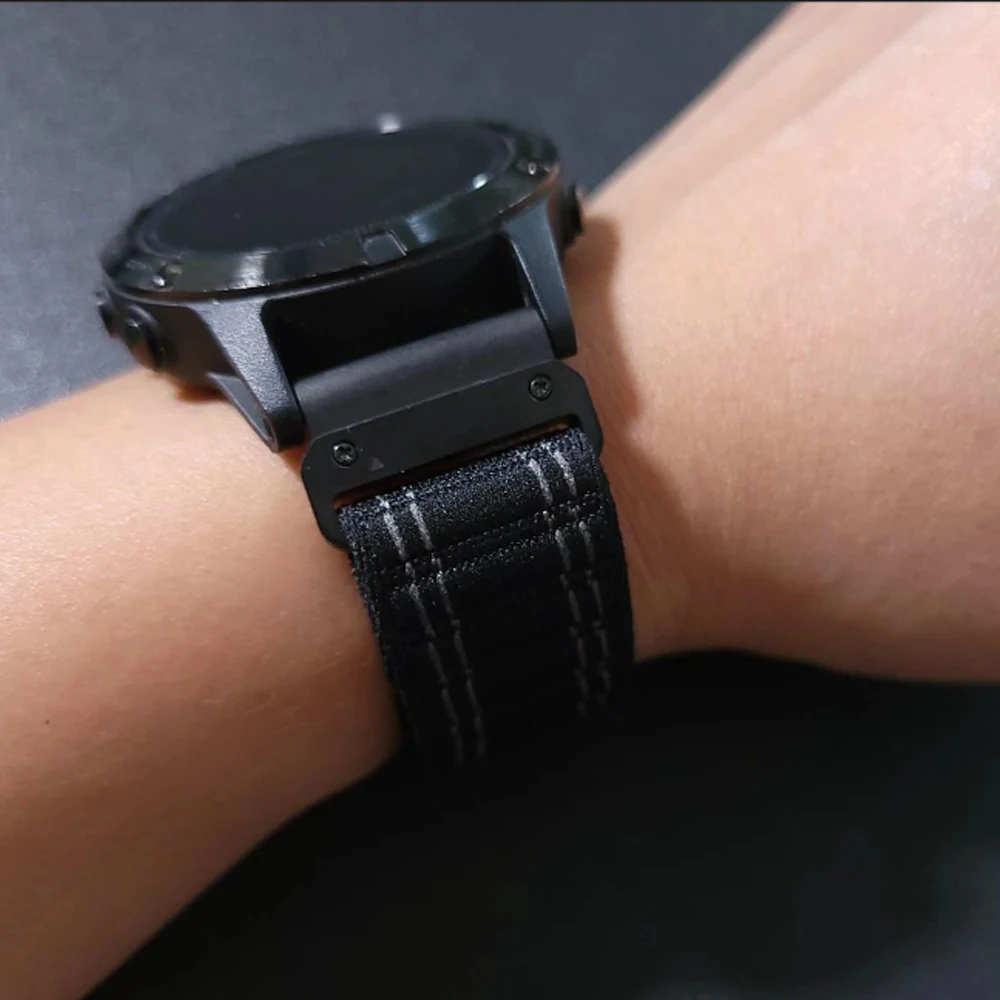 Nylonowy pasek QuickFit do Garmin Enduro 2 3/Fenix E 8 7X 51 mm 47 mm Pasek sportowy do Garmin Mk3i/Mk2i/Mk1 Epix Pro MARQ Gen 2