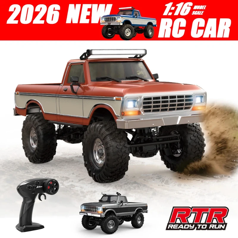 

В наличии Новинка: Радиоуправляемый пикап R1610, внедорожник-скалолаз 1/16, высокоскоростная модель автомобиля 2.4G с подсветкой, гоночная игрушка