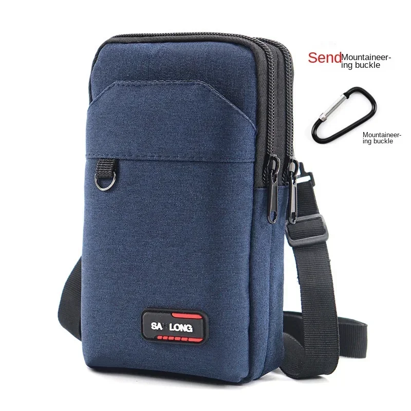 Oxford Fabric Phone Bag, Portable Travel Waist Organizer, Multi Pocket Waterproof Crossbody Pouch For Mobile Phone Cards Cash