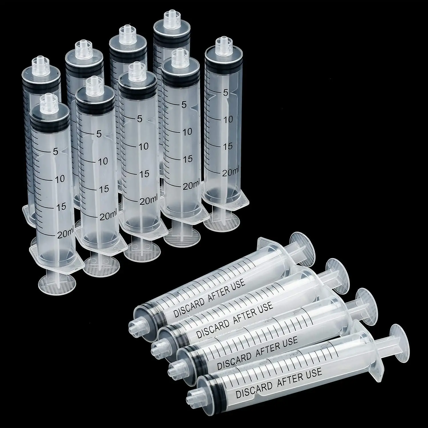 20ml Luer Lock Syringe – No Needle, Sterile & Individually Wrapped (Pack of 100)