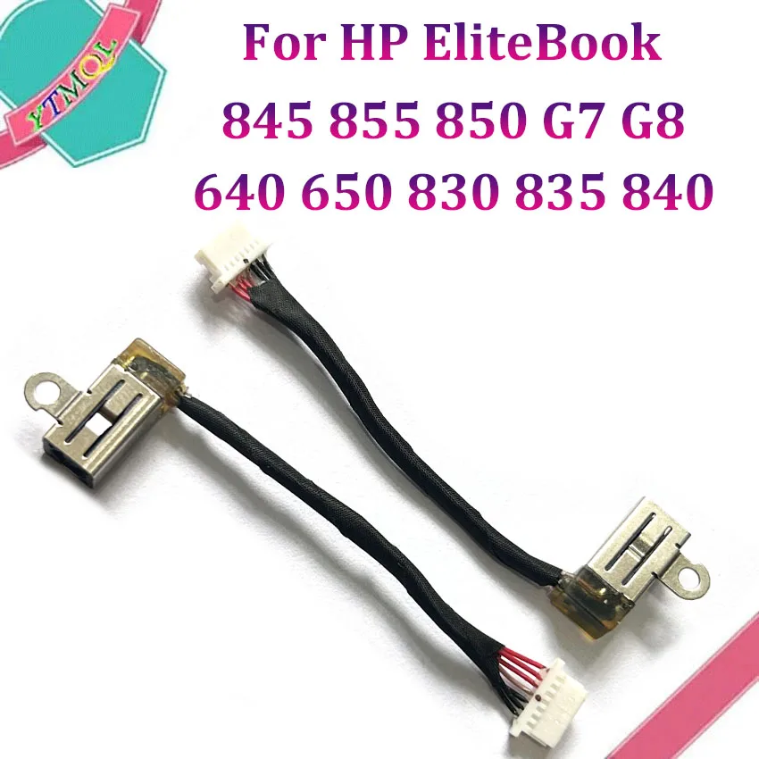 1 pçs portátil dc power jack conector de carregamento porta para hp elitebook 640 650 830 835 840 845 855 850 g7 g8 M15626-001 L86730-S55