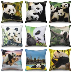 Cute Panda Print Decorative Cushion Cover Home Sofa Bed  Pillow