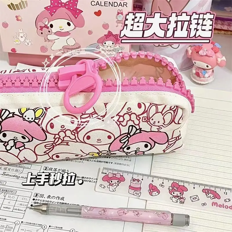 Sanrio My Melody Pencil Case Cute Cartoon High-capacity Storage Stationery Bag Highly Attractive Charm School Supplies Gifts