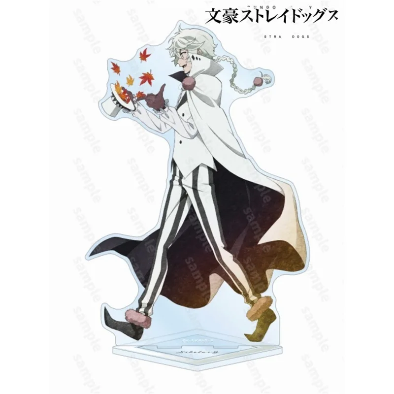 Bungo Stray Dogs Figure Take A Walk Ver Acrylic Toys Akiko Yosano Figurine Collection Anmie Peripherals Osamu Dazai Statue Gifts