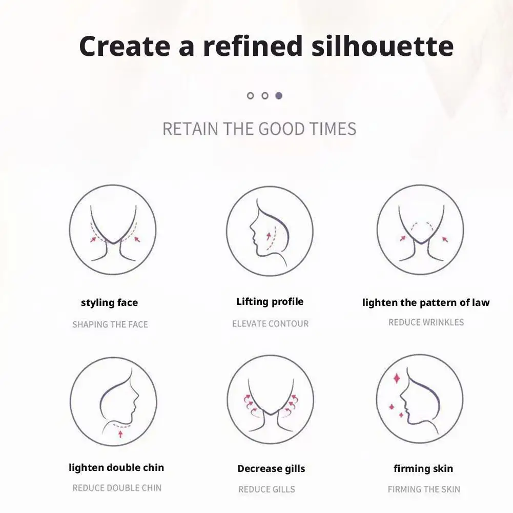 フェイススリミングバンド Vラインフェイスシェイパー 二重あご解消 フェイスリフティングベルト しわ防止 フェイシャルマッサージャー 女性用スキンケアツール