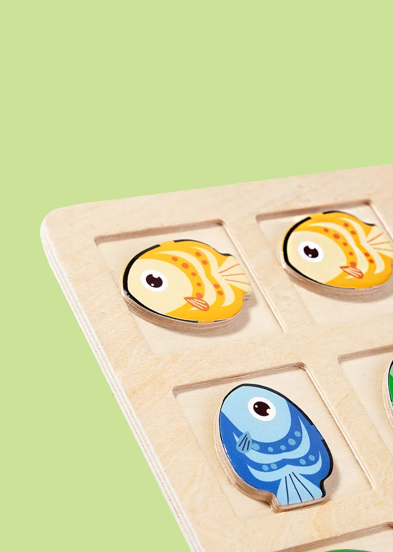 Drewniane zabawki dla dzieci, trening logicznego myślenia, kognicja kierunków i kolorów, edukacyjna gra planszowa bitewna.