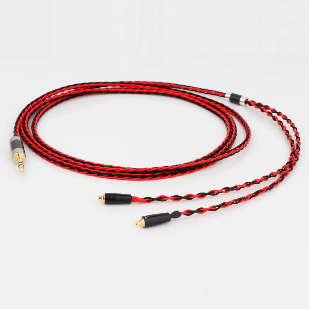 8 Core 7N OCC Earphone Headphone Upgraded Cable For N5005 N30 N40 MMCX 4.4mm 2.5mm 3.5mm XLR Balanced