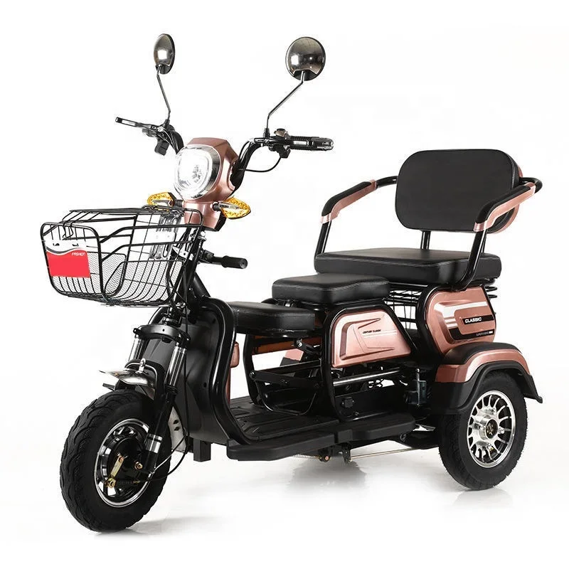 Waterproof Handle Elderly Electric Tricycles Cheap Adult Three Wheel Electric Tricycle