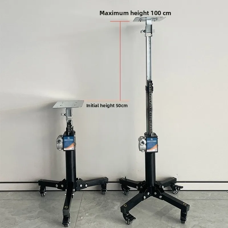 Stainless Steel Hand Crank Adjustable Stand Tray for Therapy Equipment Mobile