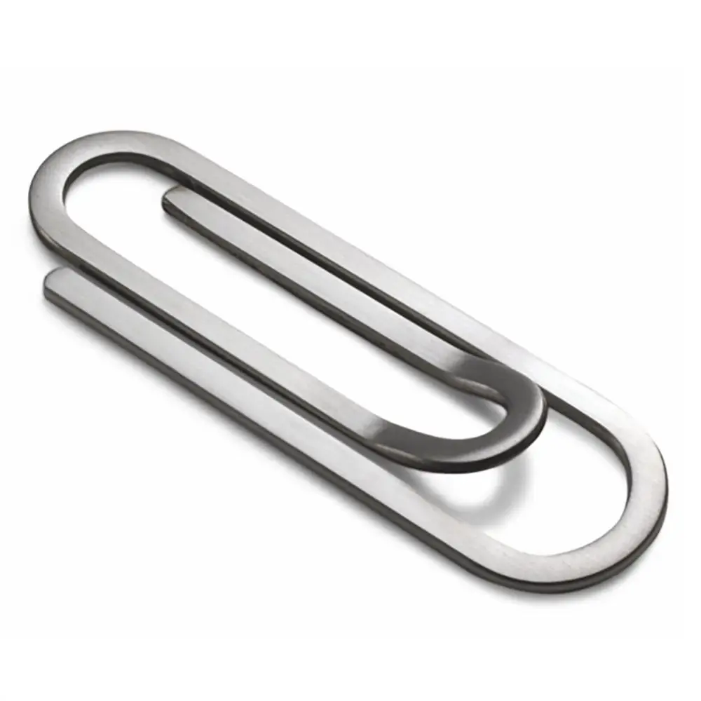 2025 NEW Creative Money Clips Ultra Thin Stainless Steel Paper Clip Wallet Minimalist Front Pocket Wallet Daily Carry