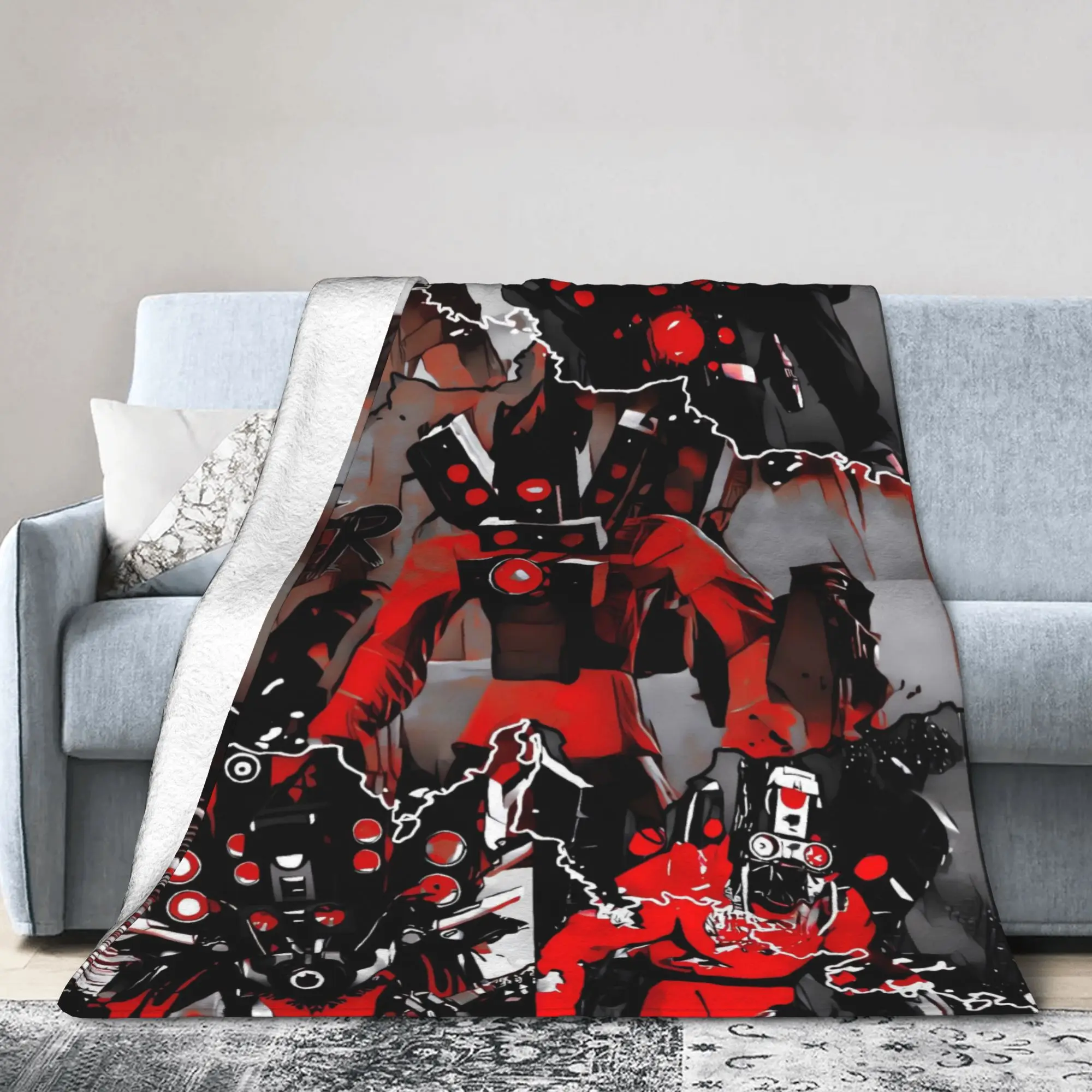 speaker man or the multiverses Blanket Quality Soft  Throw Blanket Winter Picnic Living Room Funny Bedspread