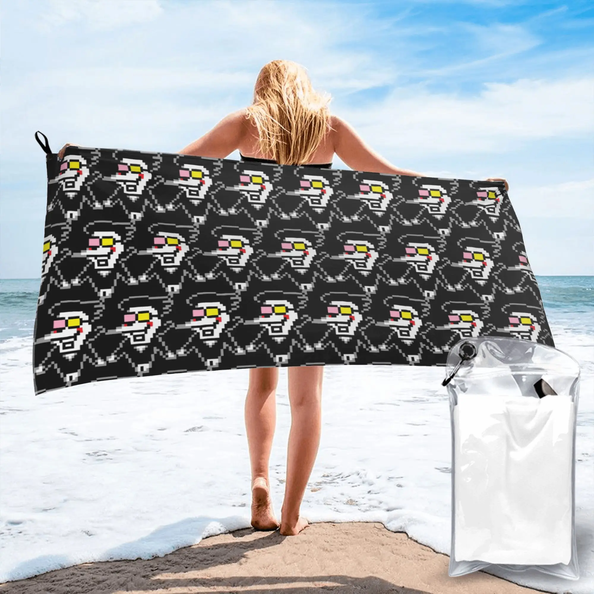 Deltarune Chapter 2 Spamto Beach Towel Soft Microfiber Quick Dry Absorbent Quick Towels For Yoga