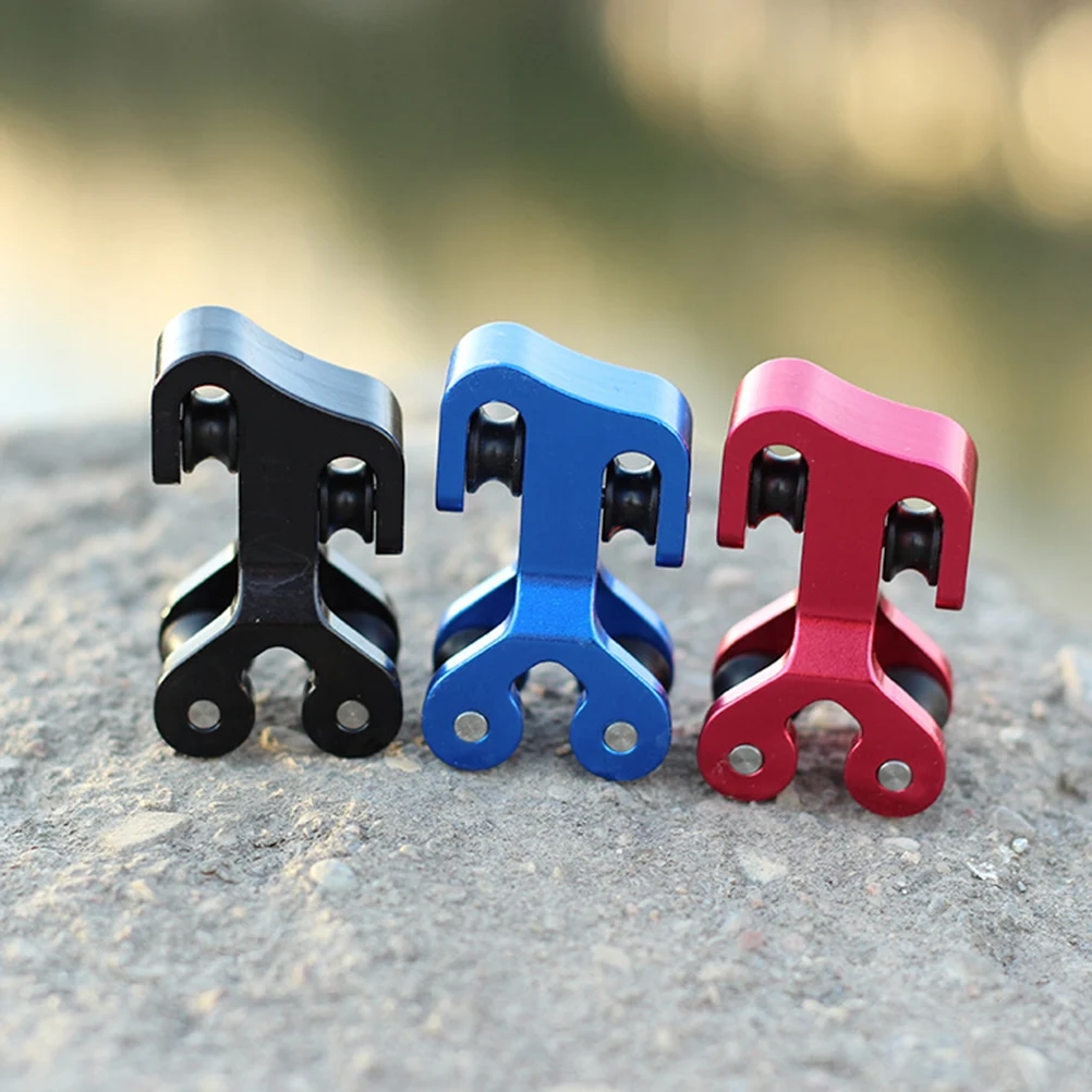 

Aluminum Compound Bow Cable Slide Bar Replacement Bowstring Separator Arrow Pulley Black Low Friction Wheel Noise Reduction
