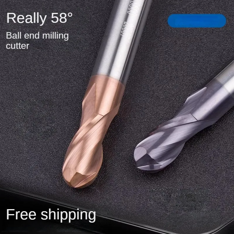 

58 degree tungsten steel ball end milling cutter alloy ball cutter R2.25 R2.75 R3.75 R5.75 R6.25 R6.75 R7.25 R7.75 R8.25 R8.75