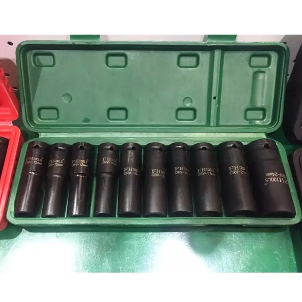 

Набор торцевых ключей с приводом 3/4 дюйма, в пластиковом кейсе, 12 мм, 15 мм, глубина 78 мм