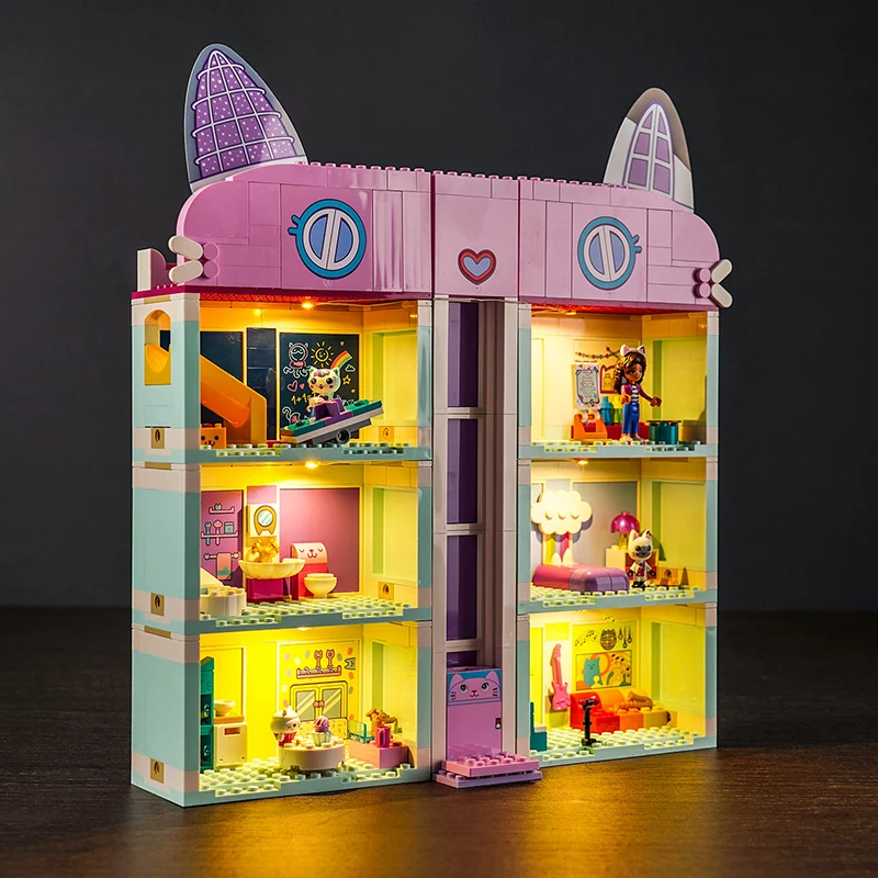 Brick Bling LED Light 10788 Set is suitable for Gabby's Dollhouse building blocks (including lighting accessories only)