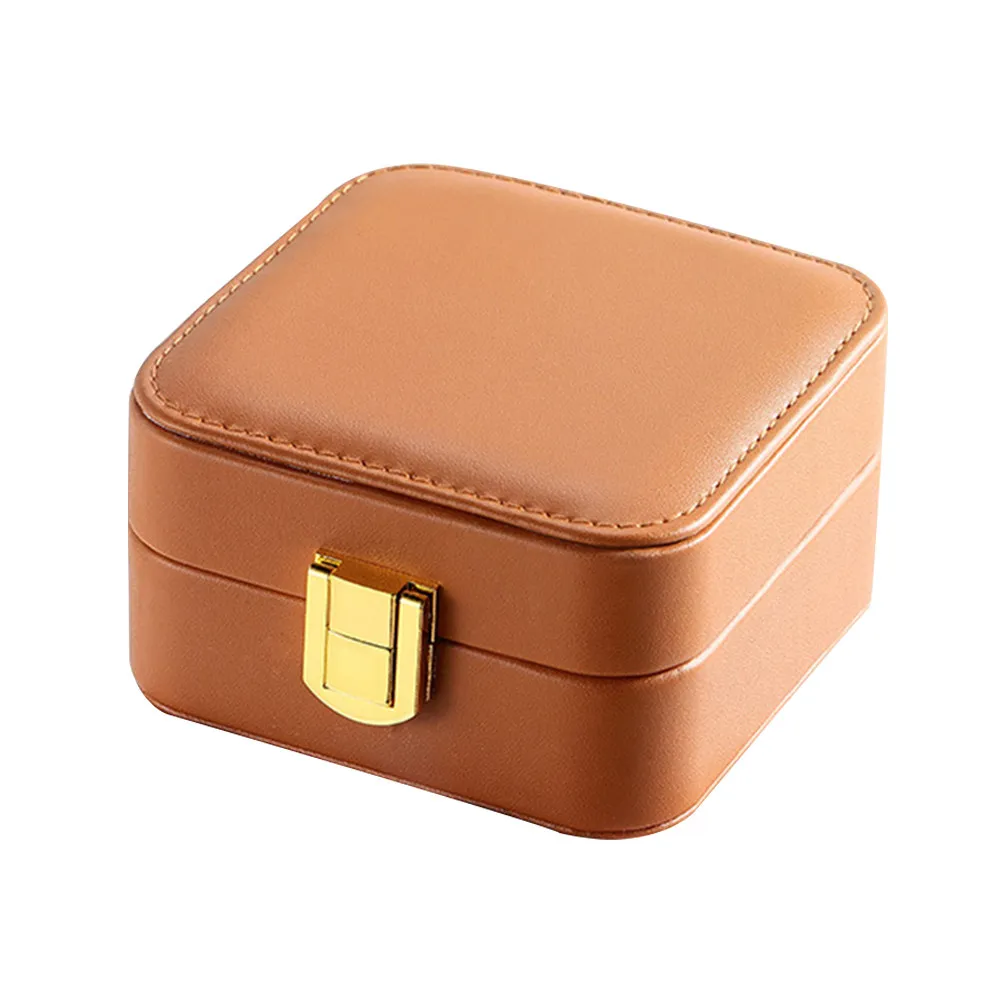 

Элегантный дорожный органайзер для ювелирных украшений: коробка для хранения ожерелий, браслетов, колец, серег, брошей и аксессуаров для волос