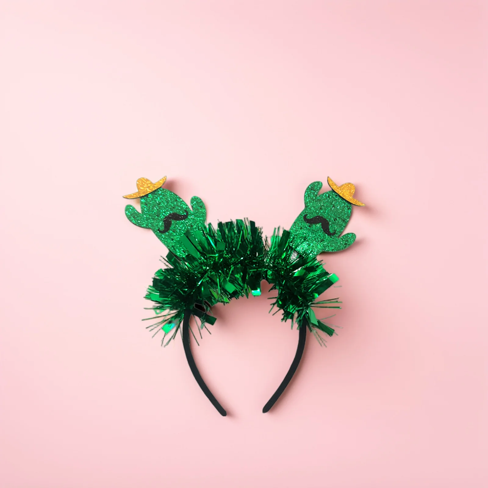 

2pcs Cactus Headband Green High Elasticity Party Photography Props Costume Decoration Hair Accessories Creative Couple Headpiece