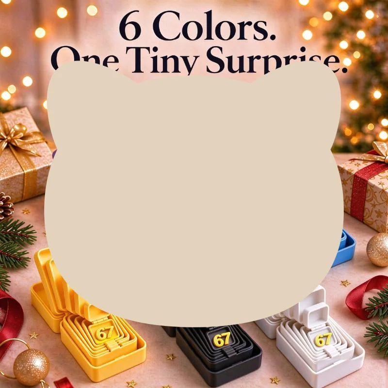 6Pcs 6 Layer Reusable Nested Gift Box Set Multi Layer Prank Surprise Box With Built In Number 67 For Friend Supply For Daily Us