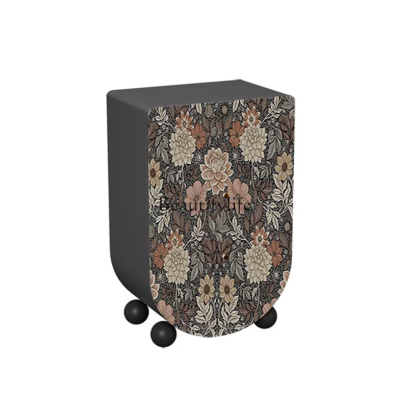 

LJY-Retro style painted solid wood porch storage cabinet living room sofa decorative storage side cabinet