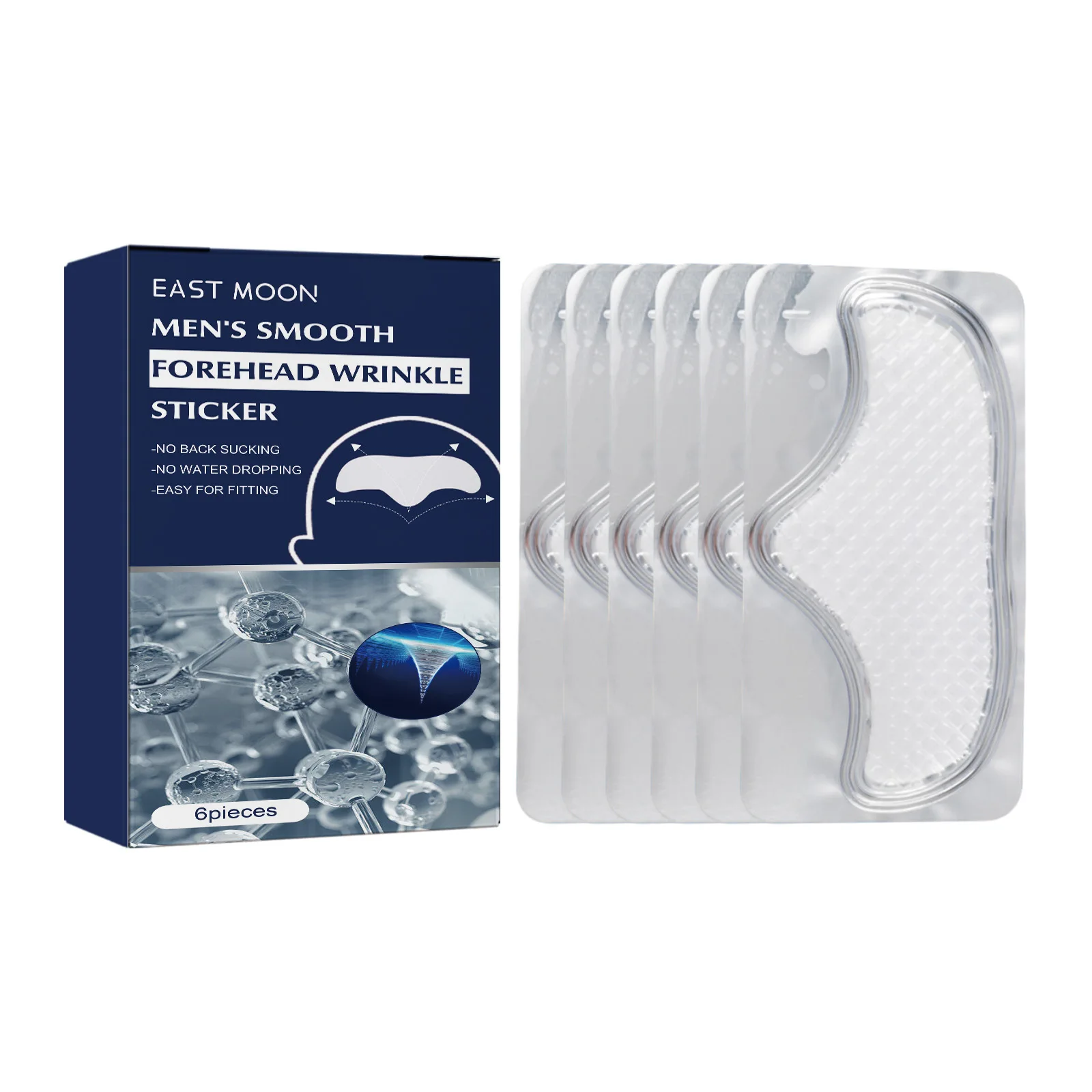 Antirughe Fronte Patch Linea di Rimozione Ialuronico Rassodante Lift Up Maschera Adesivi Idratante Anti-Rughe Fronte Linea di Rimozione