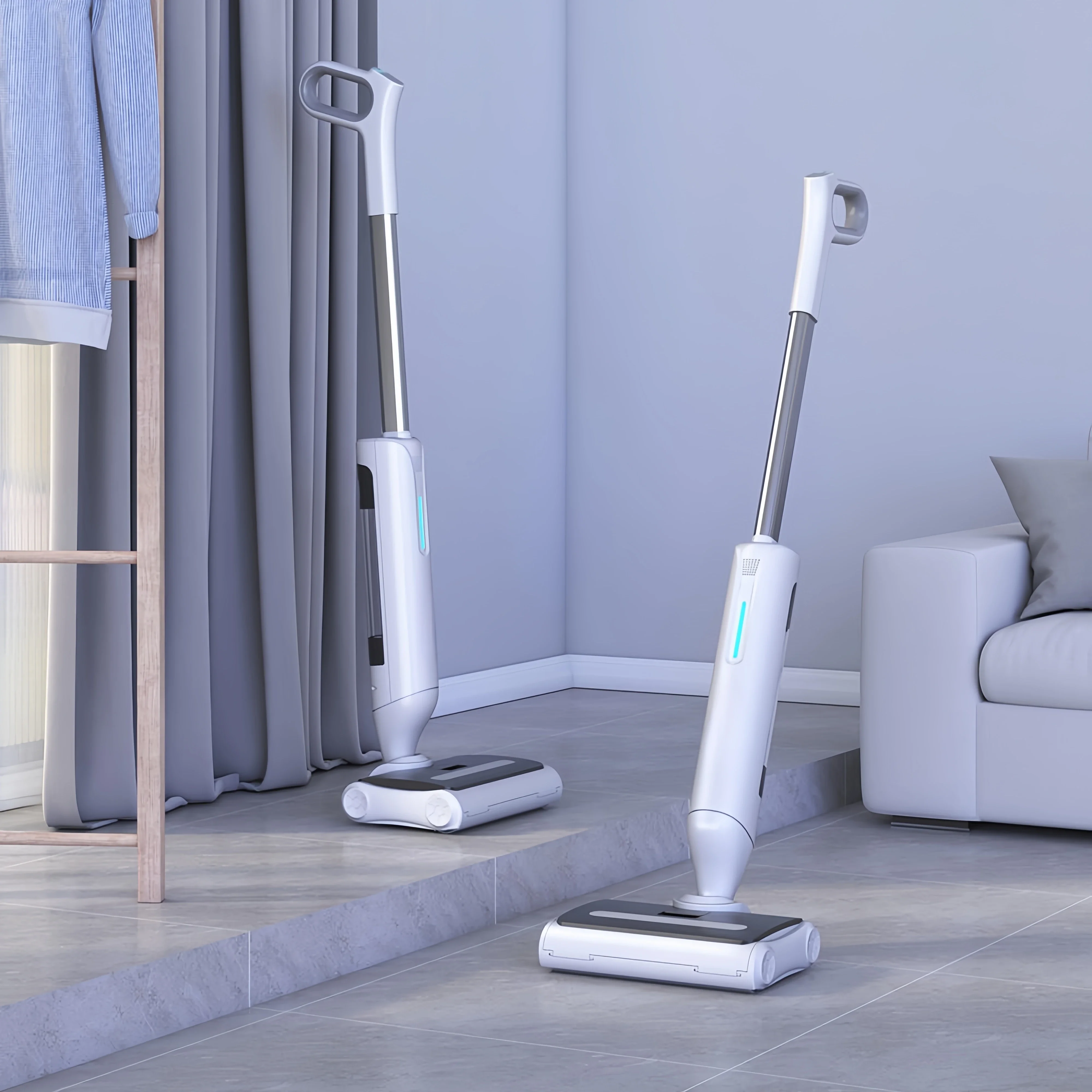 Professional Portable Handheld Steam Mop Wireless Wet And Dry Vacuum Cleaner Rechargeable Cordless Vacuum Floor Cleaner