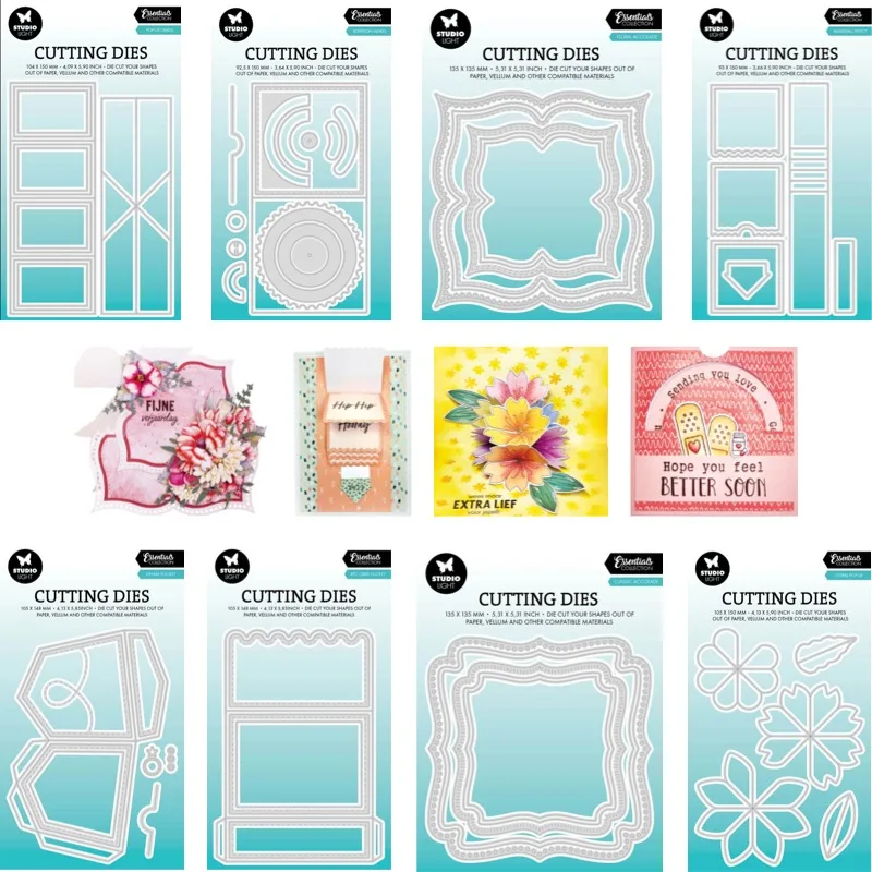 The border of wave flower Cutting Dies Scrapbook Diary Decoration Stencil Embossing Template DIY Greeting Card Handmade 2026 new