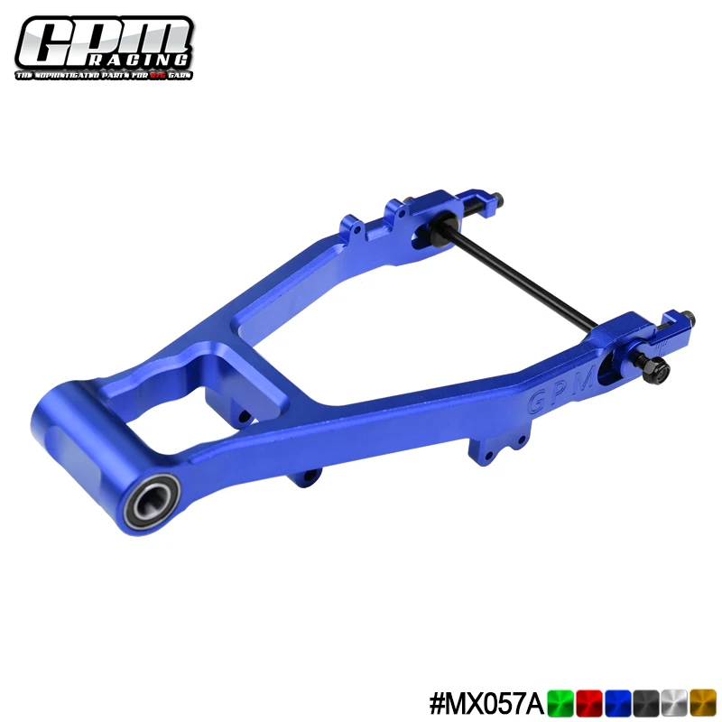 GPM 7075 Alloy Chain Tension Rear Swing Arm (Larger Inner Bearings) For LOSI 1/4 Promoto MX Motorcycle -LOS06002