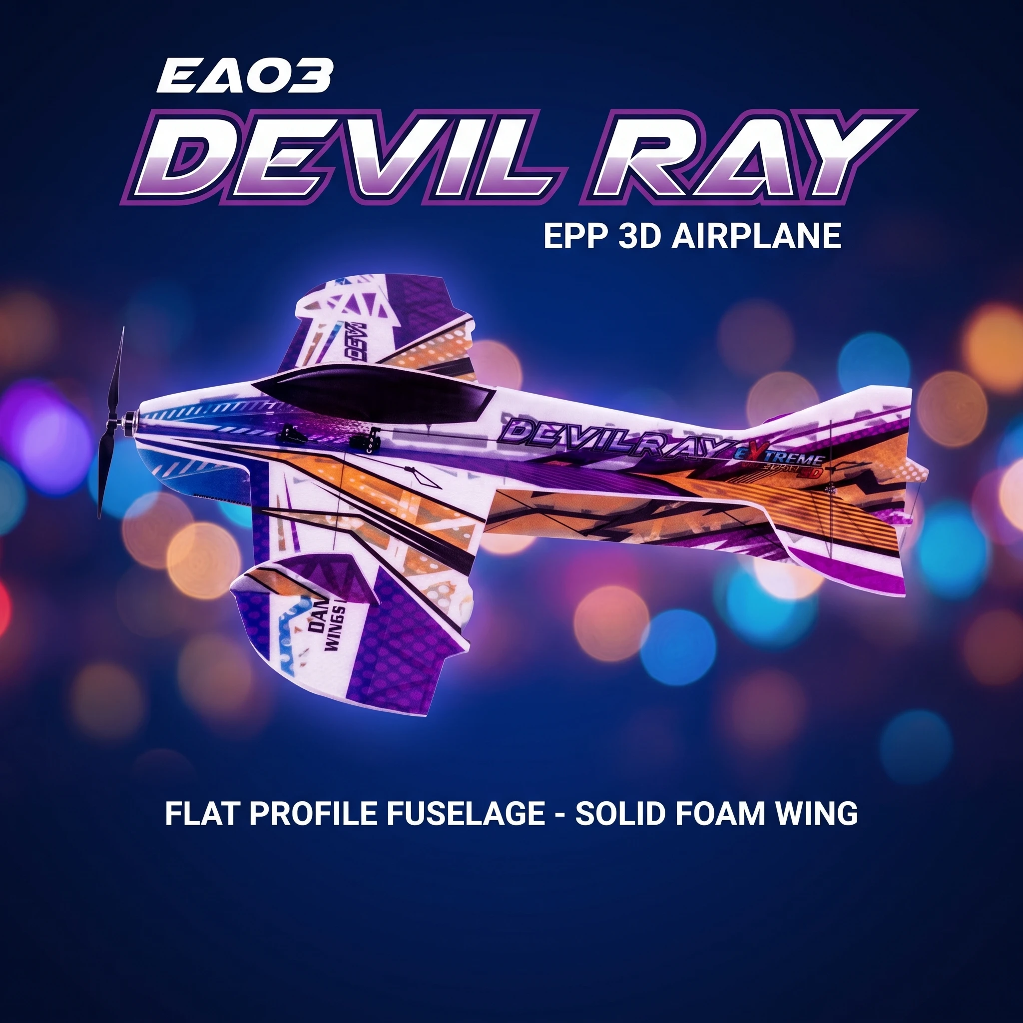 Ultra-Light 800mm 3D Aerobatic RC Foam Plane Kit Airframe Only DIY Hobby Model for 4D Sports Flying