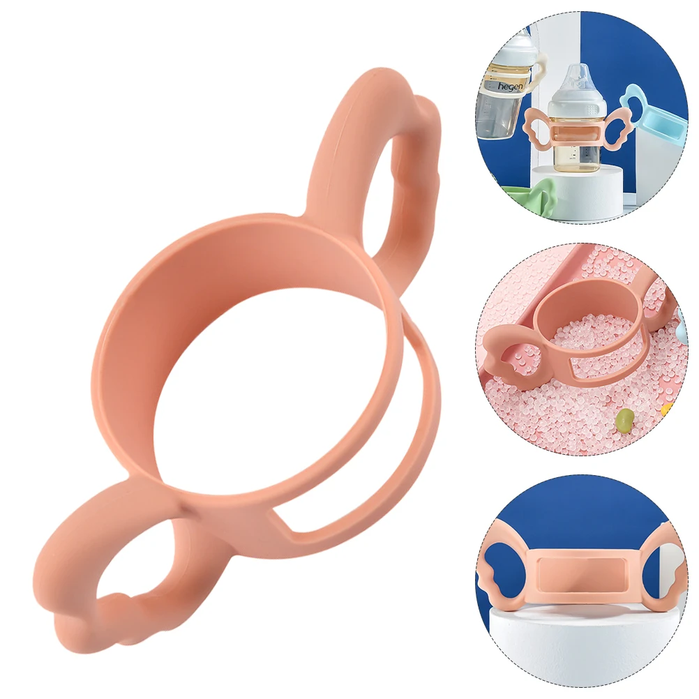 

Silicone Handle for Baby Milk Bottle Feeding Infant Accessories Non Slip Durable Safe Easy Clean Install Remove Milk Bottle
